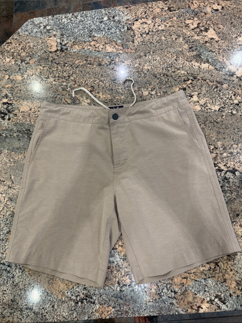 Men's Flat-Front Taupe Shorts - Lightweight Everyday Short